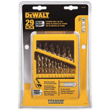 DEWALT Titanium Nitride Coated Drill Bit Set with Pilot Point, 29Piece (DW1369)