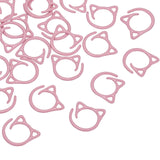 Patikil Cat Crochet Stitch Markers, 24 Pack Stitch Marker For Knitting Crocheting Supplies Cute Metal Spiral Knit Clip Ring Coun