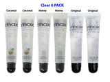 (6Pack) MAX Makeup Cherimoya Lip Polish Coconut Oil Clear Gloss (2Original+2Coconut+2Honey)