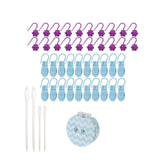Heavenglow Crochet Stitch Markers Set Compact Manual For Sweater Hat Scarf With Counter Blue Purple|Crafts|Needlecrafts & Yarn|C