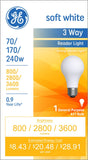 GE Incandescent 240W Soft White A21 3-Way Bulb 1 Pack