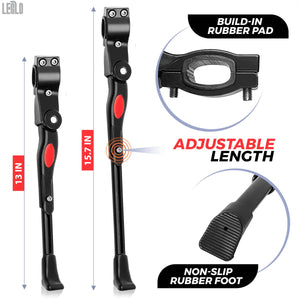 Bike Kickstand for Mountain Bike - Adjustable Bicycle Accessories for Adult Bikes Side Stand Bicycle Kickstand Mountain Bike Sid