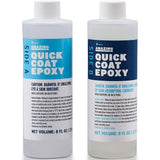 Alumilite Amazing Quick Coat Epoxy [8 oz A + 8 oz B (16 Ounce) 2 Part Kit] High Gloss Coating, Crystal Clear Casting & Fast Dry 