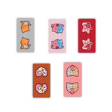woopme 5 PCs Kitten Couple Magnetic Bookmark for Students Kids Book Lovers Readers Gift Magnetic Page Clips Folding