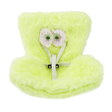 Car Seat for Dolls, Soft Furry Cushion Safety Chair Air Vent Clip Desktop Decor Cute Big Eyes Car Ornament Decorative Sofa to Di