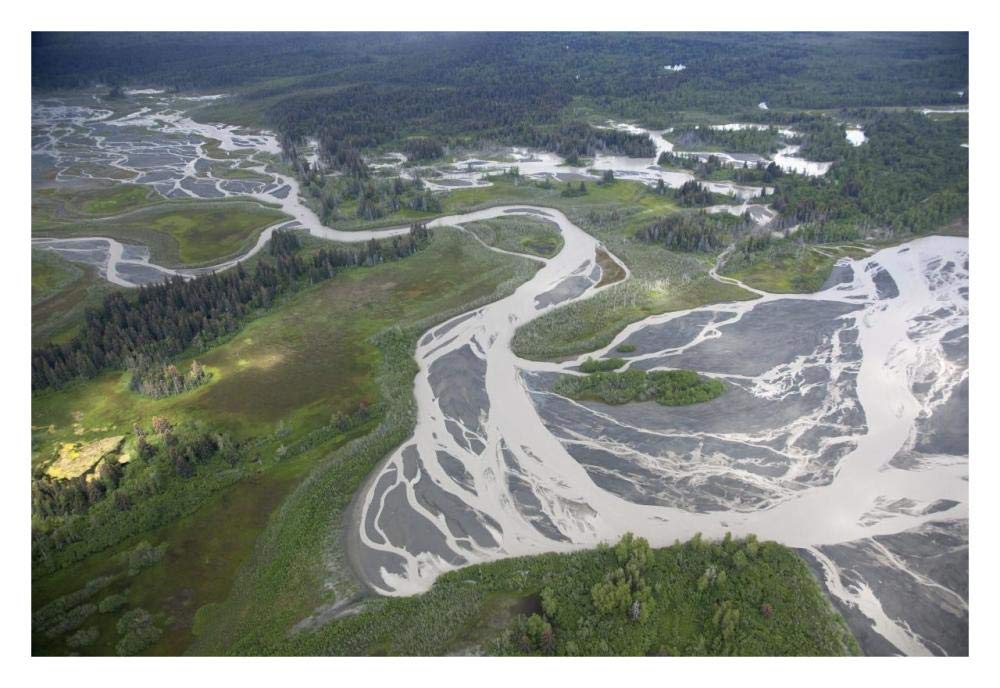 Kwik Stream In Taiga, Wrangell-St. Elias National Park, Alaska-Paper Art-32,,X22,,