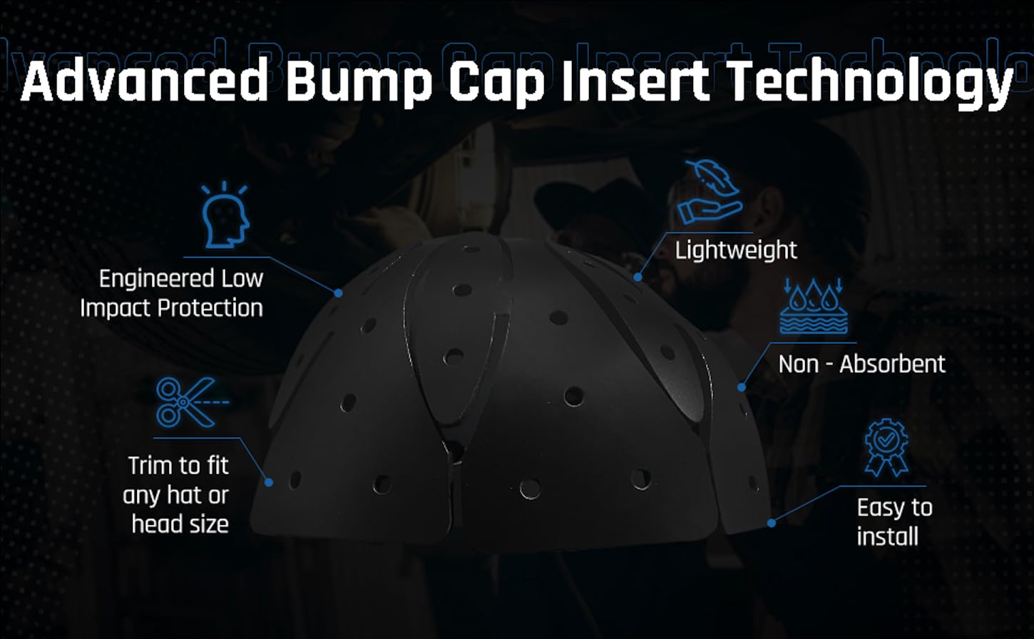 1 Pack Linerz Foam Plus Flexible Hard Shell Bump Cap Hat Inserts Ventilated Lightweight Universal Trim to Fit LINERZ18HS1PACK