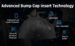 1 Pack Linerz Foam Plus Flexible Hard Shell Bump Cap Hat Inserts Ventilated Lightweight Universal Trim to Fit LINERZ18HS1PACK