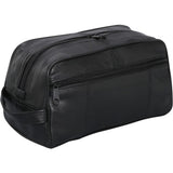 Bellino Leather Toiletry Kit, Black
