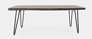 Jofran Nature'S Edge 50 Modern Solid Wood Live Edge Coffee Table, Slate