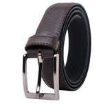 Zacharias MenS Artificial Leather Belt (Alb01_Brown_Free Size)(Pack Of 1)