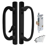 8.5 Legacy Sliding Patio Glass Door Handle Set - Offset Latch, Non-Keyed - Sash Controls 2265 Handle - Includes 45 Mortise Lock 