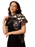 Enthone Square Silk Fashion Scarf For Women 115X115 Cm, Printed Hair & Head Scarf, Like Silk Bandana, Stylish Fashion Accessory 