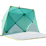 Old Bahama Bay Pop Up Beach Tent, Portable Shade Sun Shelter UPF50+ UV Protection for 4 Person Extendable Floor for Fishing Hiki