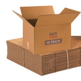 BOX USA Moving Boxes Medium 18L x 14W x 12H 10-Pack | Corrugated Cardboard Box for Shipping, Mailing, Packing, Packaging and Sto