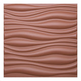 Art3d 3D Leather Tiles Decoartive 3D Wall Panels, Chocolate Wave 23.6 x 23.6 (6 Pack)