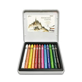 MUNGYO Watercolour Crayons (Set Of 12 In Tin Box), Multicolor