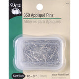 Dritz 42 Appliqu Pins, 3/4Inch (350Count), Nickel