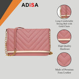 Adisa Sl5022 Women Girls Party Sling Bag (Pink),Pink,,B07XC8PX4K
