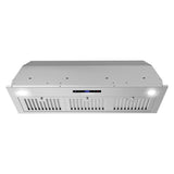 36 In. Insert Range Hood With Soft Touch Controls In Stainless Steel-like New