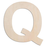 MGTECH 12 Inch Large Wooden Letter Q, 1/4 in Thick Big Wood Letter for Crafts and Wall Decor