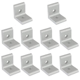Evecad 10 Packs 40 Series Aluminum 2 Hole Inside Corner Bracket, Extrusion Brackets, L Bracket Connector for Extruded Aluminum E