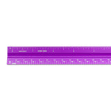 Alumicolor Aluminum Architect Solid Drafting Scale, 12IN, Purple