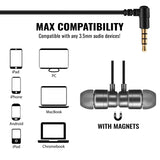 UliX Rider Wired Earbuds in-Ear Headphones, Earphones with Microphone, 5 Years Warranty, with Anti-Tangle Cable, Ear Buds for iP