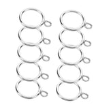 ABOOFAN Metal Curtain Hooks 10pcs Drapery Rings for Eyelet and Pleated Curtains