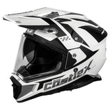 Castle X CX200 Wrath Dual Sport Helmet in Matte White, Size X-Large