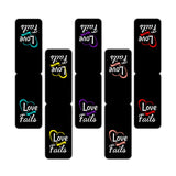 woopme Love Never Fails Quotes Magnetic Bookmark for Book Lovers Readers Students Gift Magnetic Page Clips Folding Set of 5