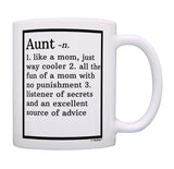ThisWear Aunt Gifts Aunt Definition Aunt Coffee Mug Aunt Coffee Cup Aunt Gift 11oz Ceramic Coffee Mug with Handle