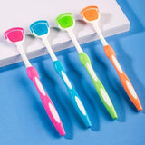 Avrin 2 Pcs Tongue Cleaner Brush For Oral Hygiene, BpaFree Plastic Tongue Scraper & Cleaning Brush For Fresh Breath & Better De