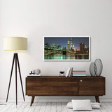 The Brooklyn Bridge And Twin Towers At Night-Paper Art-50,,X26,,