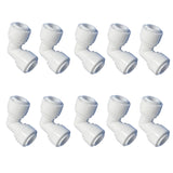 Madavoon 1/4 RO Tubing 90-Degree Elbow Connector, Push-to-Connect Fittings for RO/DI Water Filter Systems & Aquariums (10 Pack)