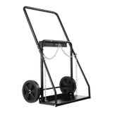 VEVOR Dual Welding Cylinder Cart, Oxygen Acetylene Tank Cart with 440LBS Static Weight Capacity, 10-Inch Solid Wheels and Tank S