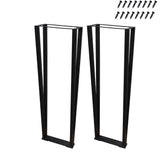 Warmaxx Black Metal Furniture Table Legs 30 inch Height Wrought Iron Console Iron Leg Industrial Sturdy Legs for Coffee Computer