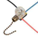 Zing Ear ZE-110 Ceiling Fan Light Switch, Replacement Lamp Pull Chain Switch 3 Wire Fan Switch Compatible with Hunter Ceiling Fa