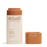 ATTITUDE Oceanly Lightweight Bronzer Stick, Titanium Dioxide-Free, EWG Verified, Plastic-Free, Vegan & Cruelty-free Makeup, Gold
