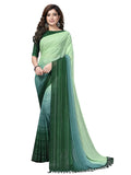 Pratham Blue Womens Silk Saree With Blouse Piece (PB-228_Green)