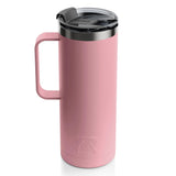 RTIC 20 oz Coffee Travel Mug with Lid and Handle, Stainless Steel Vacuum-Insulated Mugs, Leak, Spill Proof, Hot Beverage and Col