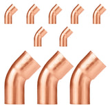 10-Pack EFIELD 1/2 FTG x Copper Short Radius 45 Street Elbow Copper Fitting (1/2x1/2)