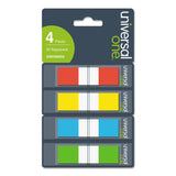 Universal Page Flags, Assorted Colors, 35 Flags/Dispenser, 4 Dispensers/Pack
