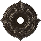 Ekena Millwork CMP19ATERU Attica Thermoformed PVC Ceiling Medallion (Fits Canopies up to 6 3/4), 19OD x 3 1/2ID x 1P, Universal 