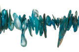 Gem Blue Freshwater Cultured Pearls Natural Flat Baroque, D+ Graded, 10x2x7mm (Approx.), 15.5Inch Strings/172Pearls