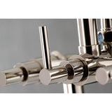 Kingston Brass Ae8106Dl Concord Clawfoot Tub Faucet, 9.31 X 6.94 X 4.69, Polished Nickel
