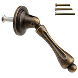 dophee Antique Bronze Single Hole Handle Pulls for Wooden Furniture Cabinet Cupboard Drawer Wardrobe Door- 2.44x 0.94