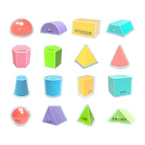 ATORSE 16Pcs Geometric Solids Math Manipulatives for Math Teacher Supplies Students|Toys & Hobbies | Educational | Mathematics