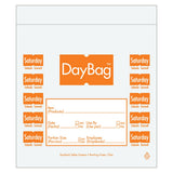 DayMark 112383 Clear/Orange Saturday 7 x 6.5 Portion Bag 2000/PK