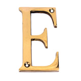 eSplanade - Brass House Hotel Door Name Alphabets - Wall Door Plaque Letter Alphabet - 3 Inches - Golden (A Alphabet) (E Alphabe